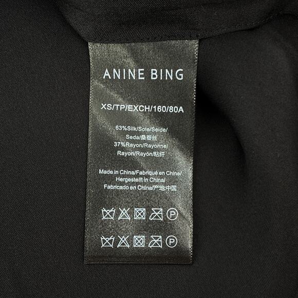 ANINE BING Geneva Top in Black in XS - Picture 8 of 11